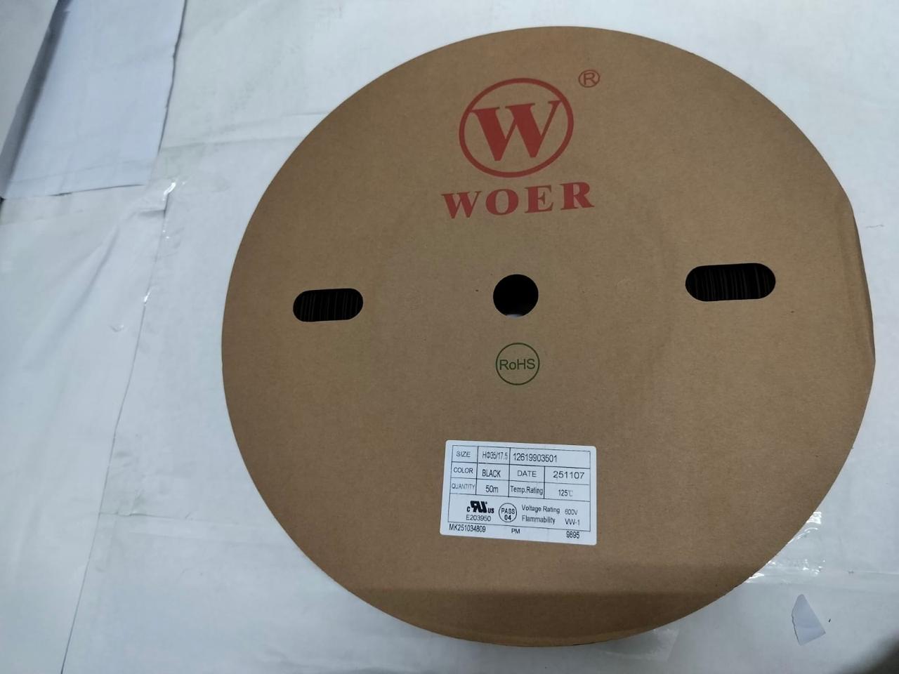 WOER Heat Shrink Tube – Size 16MM to 50MM | Heavy Duty Electrical Insulation