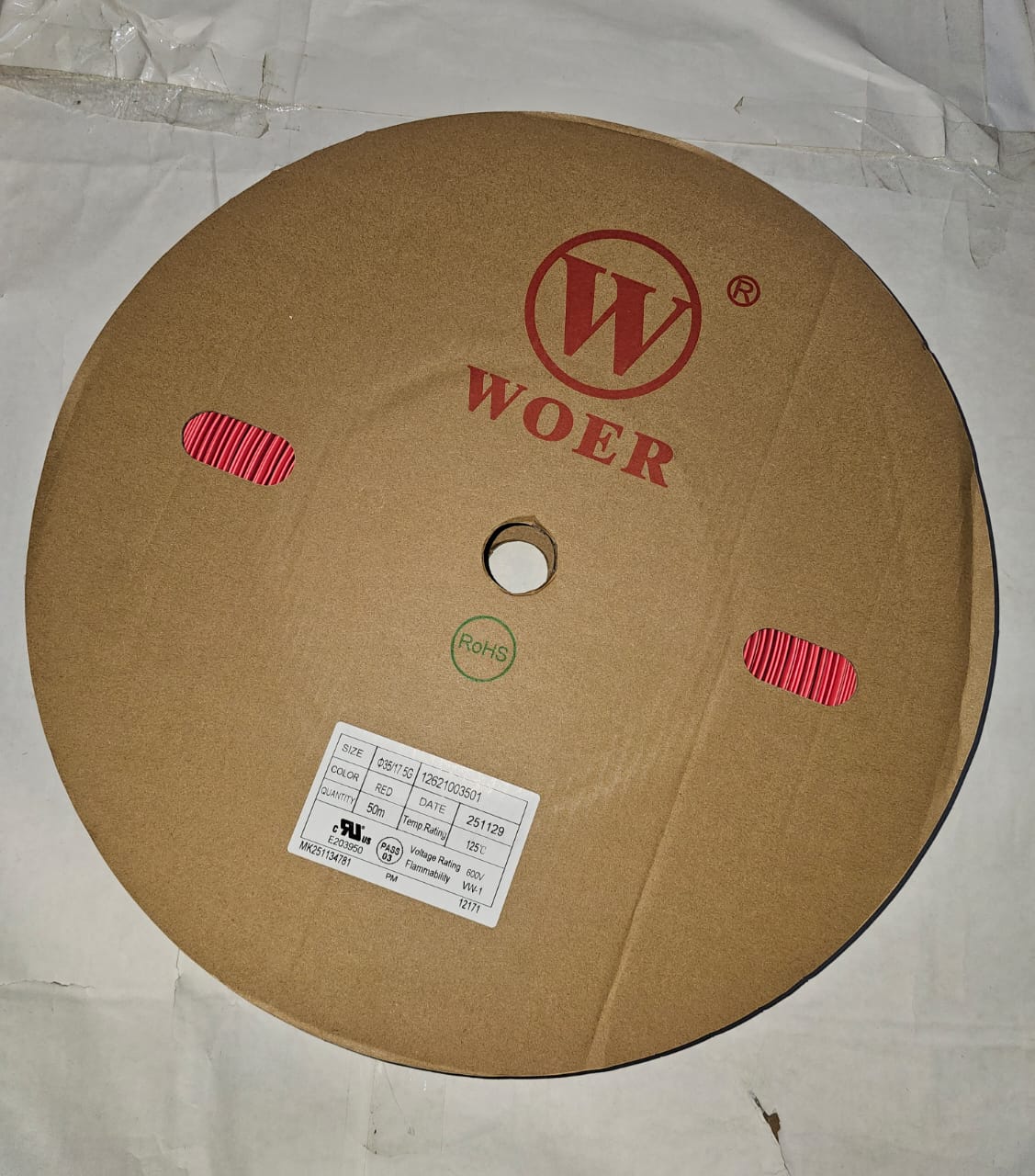 WOER Heat Shrink Tube – Size 16MM to 50MM | Heavy Duty Electrical Insulation