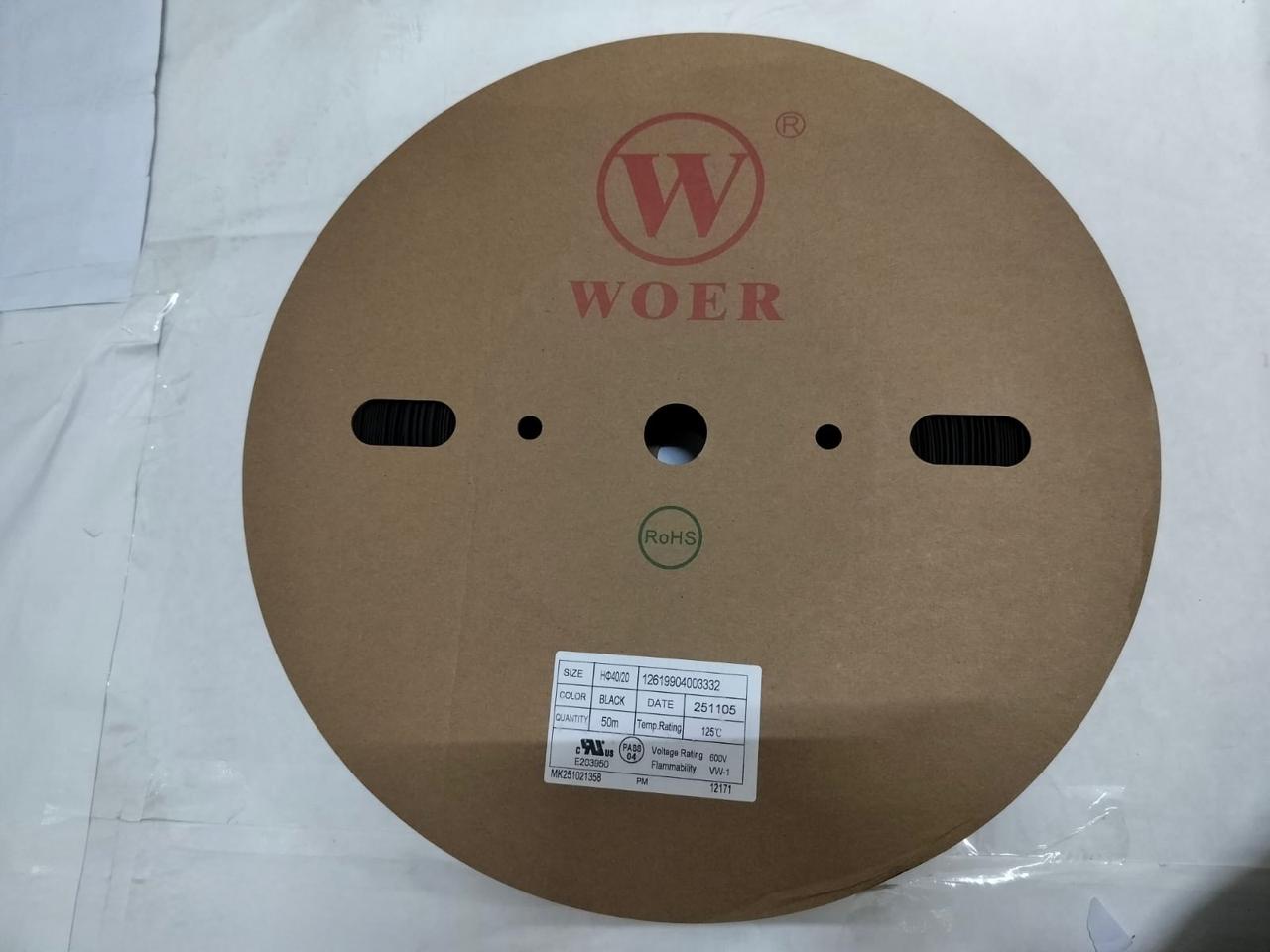 WOER Heat Shrink Tube – Size 16MM to 50MM | Heavy Duty Electrical Insulation